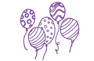 Illustration of balloons